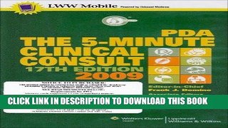 [READ] EBOOK The 5-Minute Clinical Consult 2009 for PDA: Powered by Unbound Medicine, Inc. (The