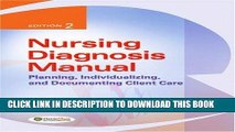 [READ] EBOOK Nursing Diagnosis Manual Planning, Individualizing, and Documenting Client Care 2nd