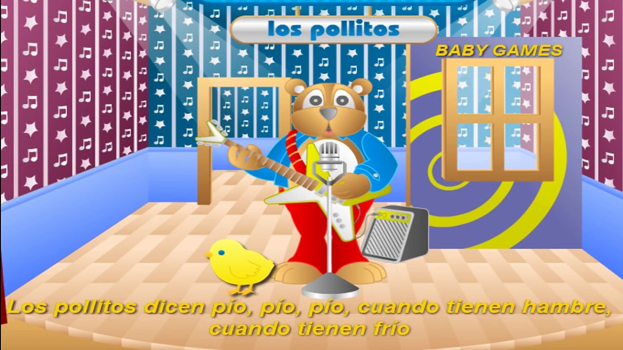 Los Pollitos dicen Pío Pío Pío - Canciones infantiles en español - Baby Games