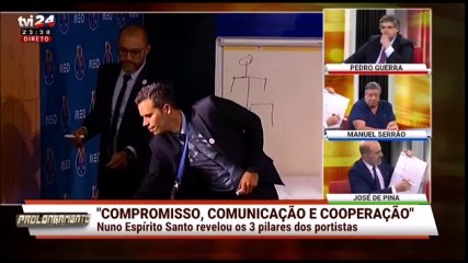 Zé Pina imita Nuno Espírito Santo e goza com o Benfica