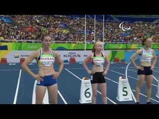 Athletics | Women's 100m - T13 Round 1 Heat 1  | Rio 2016 Paralympic Game