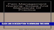 [READ] EBOOK Pain Management Nursing: Scope And Standards Of Practice (American Nurses