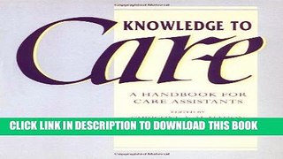 [FREE] EBOOK Knowledge to Care BEST COLLECTION