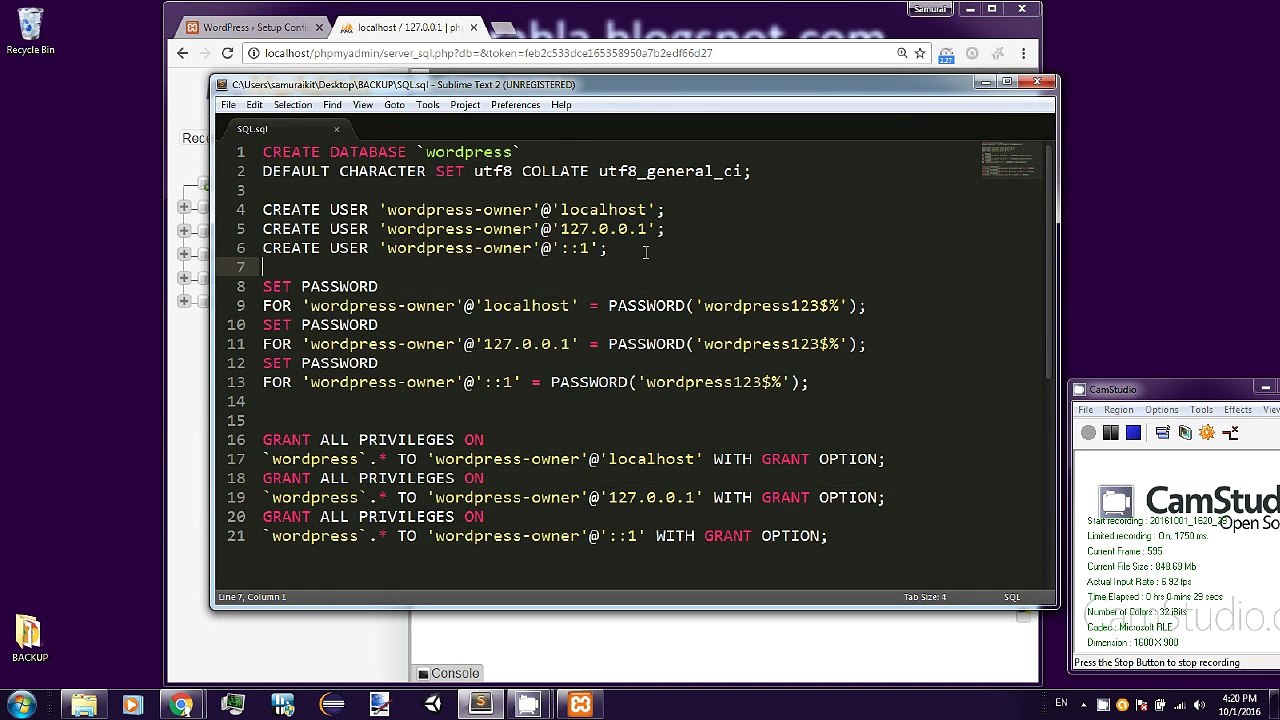 How to install wordpress