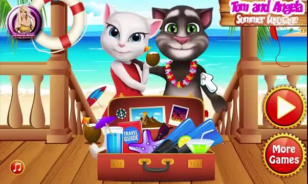 Baby Game: Talking Tom And Talking Angela Summer Luggage