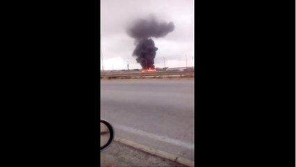 Driver in Malta captures deadly military plane crash