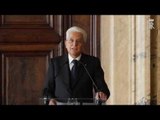 Roma - Presidente Mattarella - Giornata per la Ricerca sul Cancro (24.10.16)