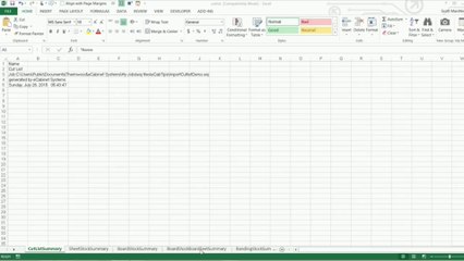 Create a excel userform to import worksheets from ecabinets cutlist workbook into a master workbook