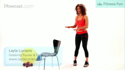 How to Do a Crescent Kick over a Chair   Thighs Workout