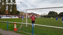 Non-league goalkeeper concedes hilariously unfortunate own-goal