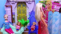 BARBIE RUINS CHRISTMAS 24 Days of Barbie Advent Calendar   Frozen Elsa Kids Babysitting