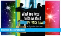 Must Have  What You Need to Know about Privacy Law: A Guide for Librarians and Educators  Premium