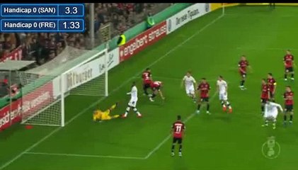 Tim Kister Goal HD - Friburgo 1-1 Sandhausen 25.10.2016