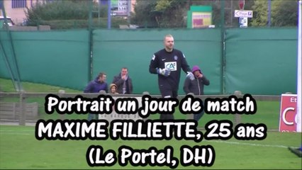 MAXIME FILLIETTE, Portrait un jour de match (2016)