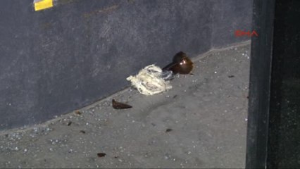 Yolcu Otobüsüne Molotof Atıldı