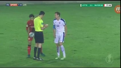 Tim Wendel Red Card   - Lotte 1-1 Bayer Leverkusen 25.10.2016