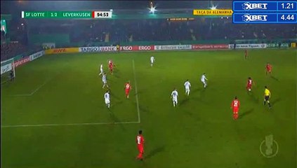 1-2 Kevin Volland Goal HD - Sportfreunde Lotte 1-2 Bayer Leverkusen - 25.10.2016 HD