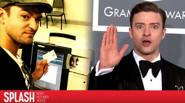 Justin Timberlake Breaks the Law at Polling Station