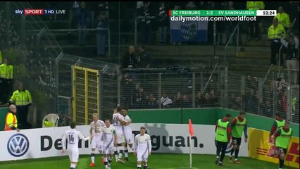 Andrew Wooten Goal HD - Freiburg 1 - 2 Sandhausen - 25.10.2016