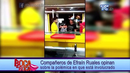 Compañeros de Efraín Ruales opinan sobre la polémica en que está involucrado