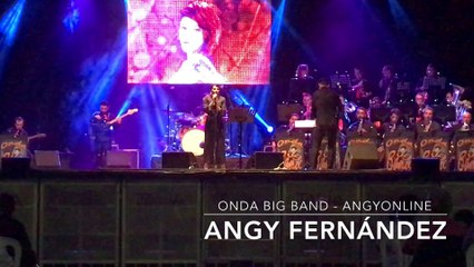 Angy canta “You Make Me Feel Like” de Aretha Franklin, en el concierto con la banda Onda Big Band