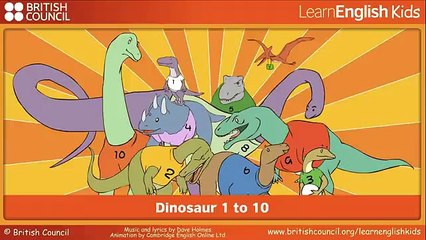 Kids music songs | music for kids| Dinosaur 1-10