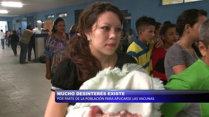 Desinteres por parte de la poblacion para aplicarse las vacunas