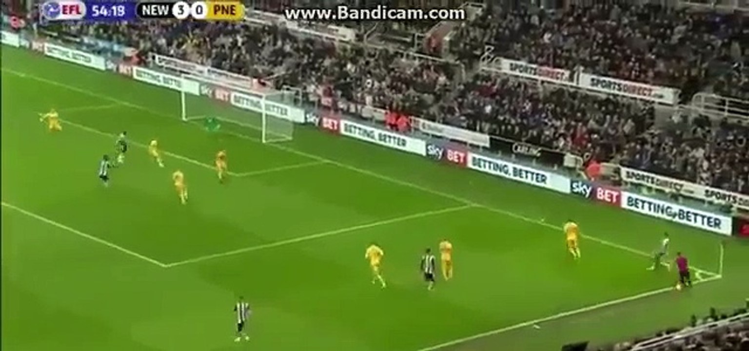 Newcastle United 4-0 Preston North End - Aleksandar Mitrovic -