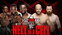 New Day (c) vs. Cesaro y Sheamus HELL IN A HELL 2016 RAW TAG TEAM CHAMPIONSHIP WWE 2K17 HD Preview Gameplay Simulation