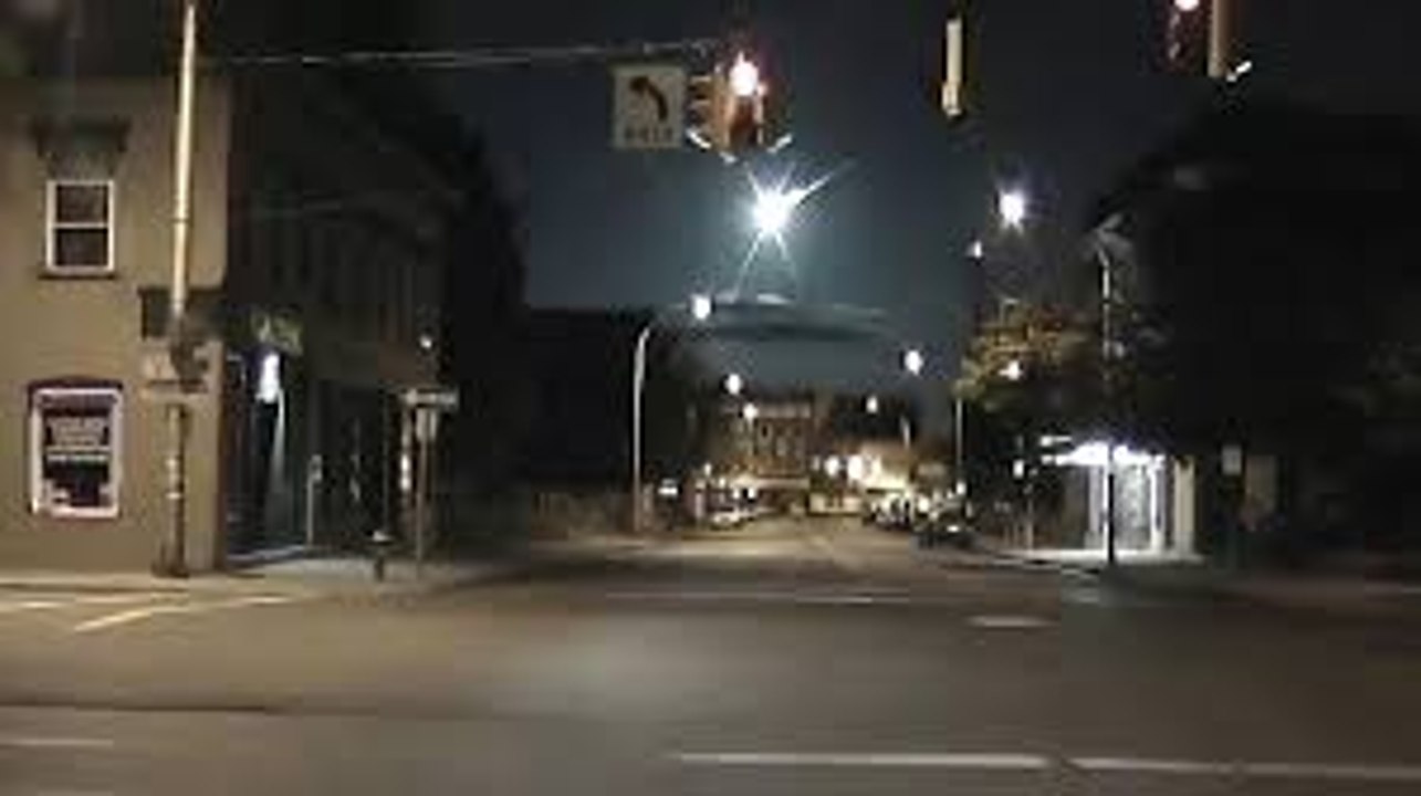 Meteor captured on police dashcam video
