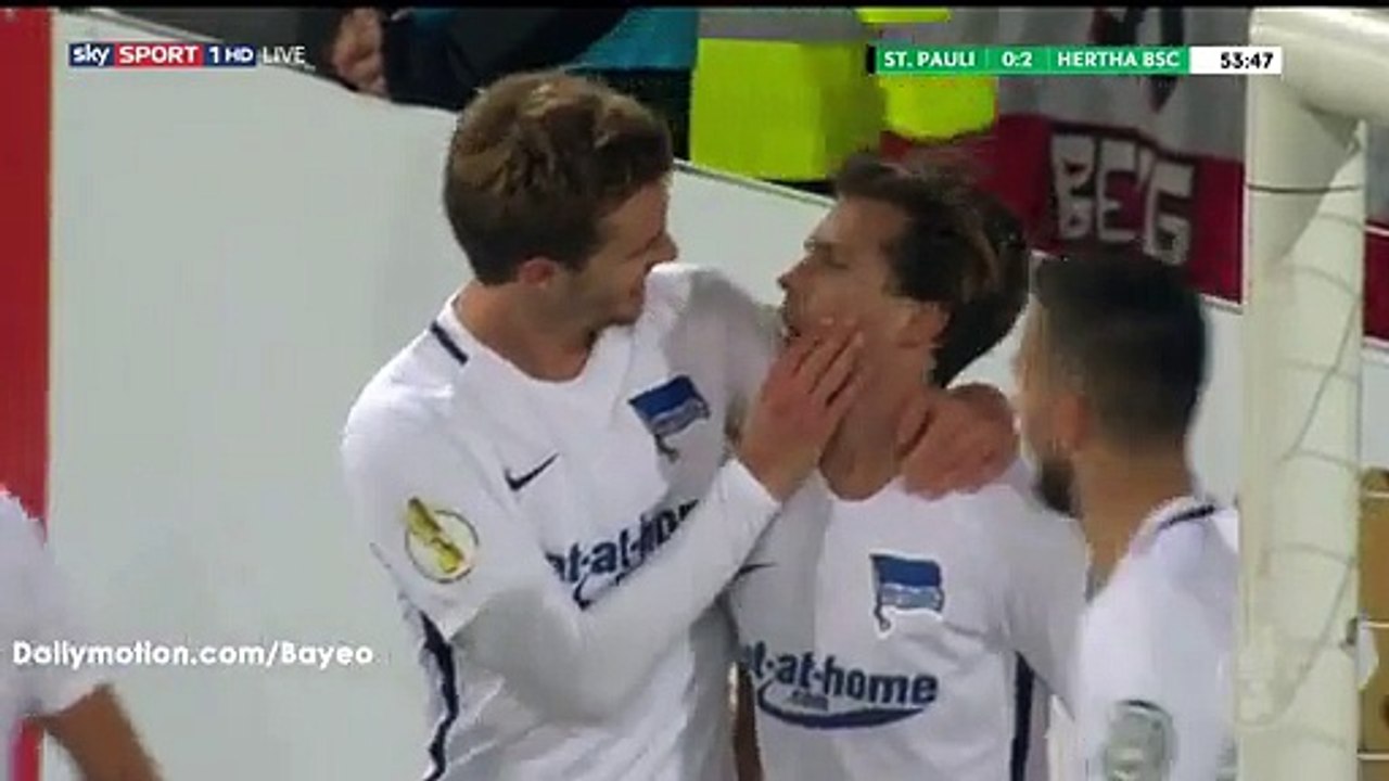 Valentin Stocker Goal HD - St. Pauli 0-2 Hertha Berlin - 25-10-2016 Hd