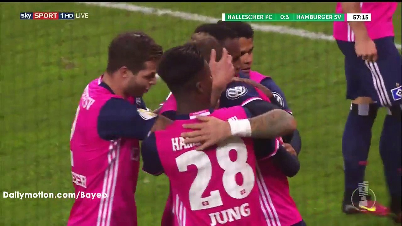 Gotoku Sakai Goal HD - Hallescher 0-3 Hamburger SV - 25-10-2016