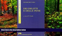 Deals in Books  Dei Delitti E Delle Pene, a Cura Di F. Cambi  Premium Ebooks Online Ebooks