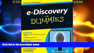 Big Deals  e-Discovery For Dummies  Full Read Best Seller