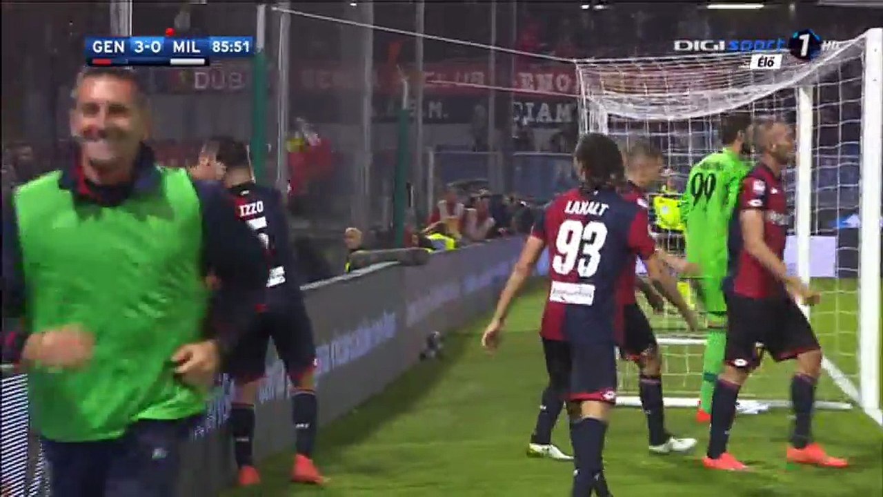 Leonardo Pavoletti Goal HD - Genoa 3-0 AC Milan - 25-10-2016
