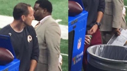 Redskins Coach Pees On The Field During Game