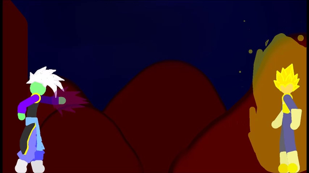 Black Goku & Zamasu Vs Goku,Trunks & Vegeta Part 1