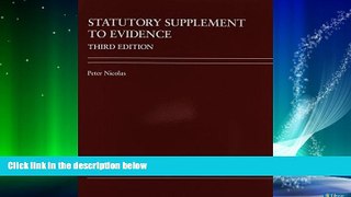 Books to Read  Statutory Supplement to Evidence:: A Problem-Based Comparative Approach  Full
