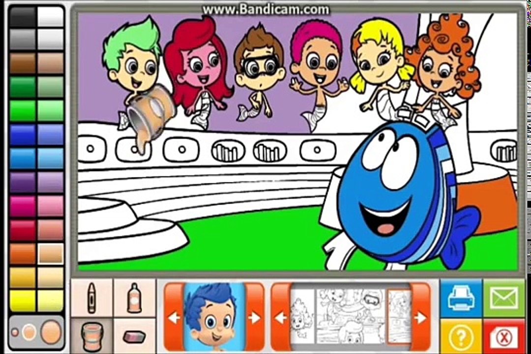 Bubble Guppies - Full Coloring Book Video for Kids