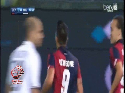 اهداف مباراة ( جنوى 3-0 ميلان ) الدوري الايطالي