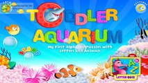 Toddlers First Alphabet Puzzles, Letters and Animals with Toddler Aquarium education app for toddler