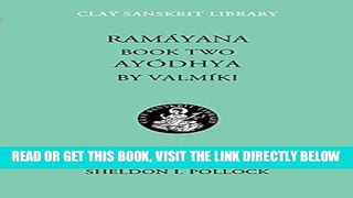 [READ] EBOOK Ramayana Book Two: Ayodhya (Clay Sanskrit Library) (Bk. 2) BEST COLLECTION