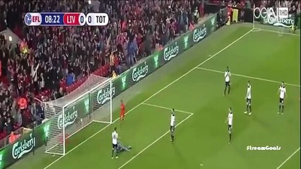 ليفربول 2-1 توتنهام هوتسبير -كأس الرابطة الأهداف كاملة علي سعيد الكعبي 25-10-2016