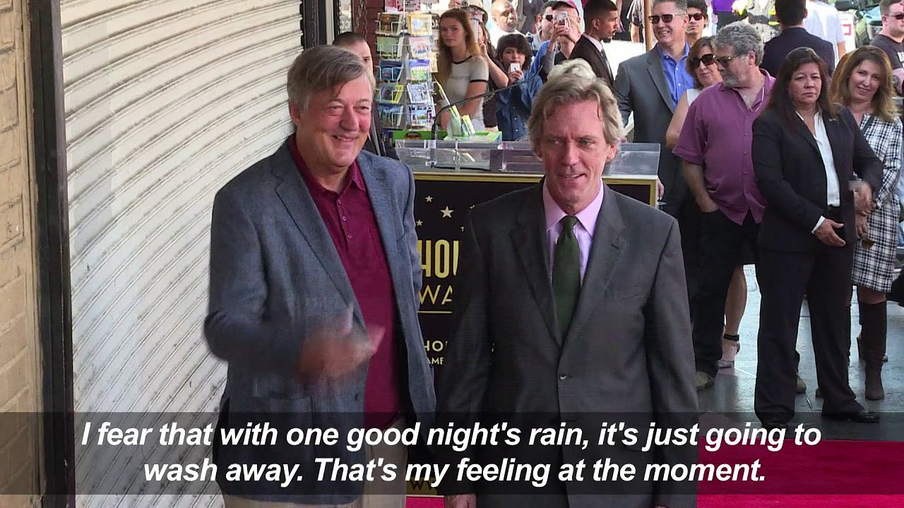 Hugh Laurie gets star on Hollywood Walk of Fame