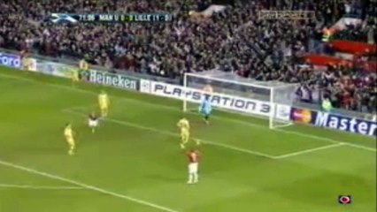 اهداف مباراة مانشستر يونايتد و ليل 1-0 2007