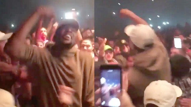 Kevin Durant Gets Crazy In Mosh Pit At Kanye West Concert