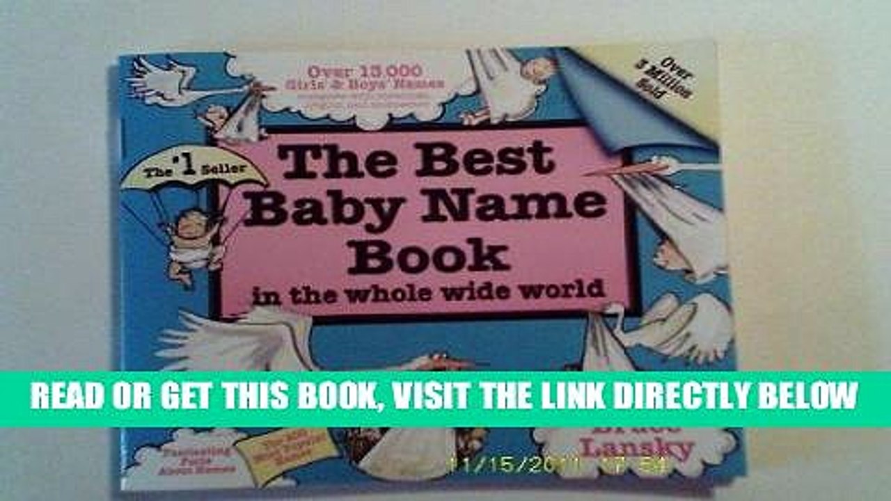 the best baby name book in the whole wide world