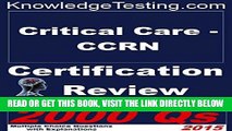 [EBOOK] DOWNLOAD Critical Care CCRN Certification Review (Certification in Critical Care Nursing