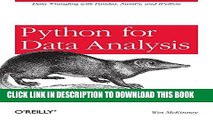 [Free Read] Python for Data Analysis: Data Wrangling with Pandas, NumPy, and IPython Free Online