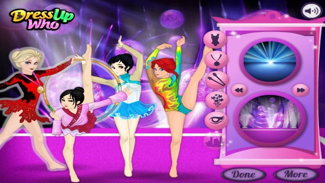 disney princess games - Princess Gymnastic Olympics elsa, ariel princess mulan games For Kids